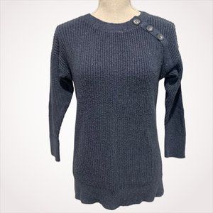 Blue Crew Neck Loft Outlet Sweater